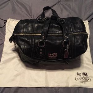 Sabrina In Black Madison Leather Satchel