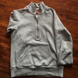 Grey Nike half zip sweatshirt