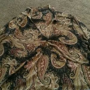 Lane Bryant 28 Paisley Blouse