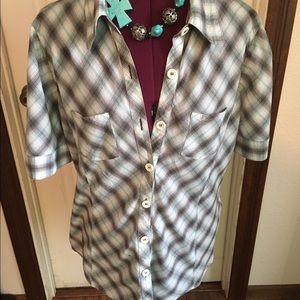 Plaid button up