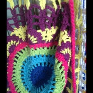 Multicolored Crochet Vest