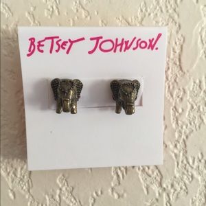 Betsey Johnson Elephant Earrings