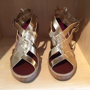 Dolce Vita Gold Wedges