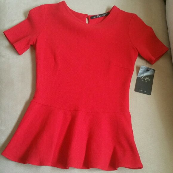 Zara peplum top