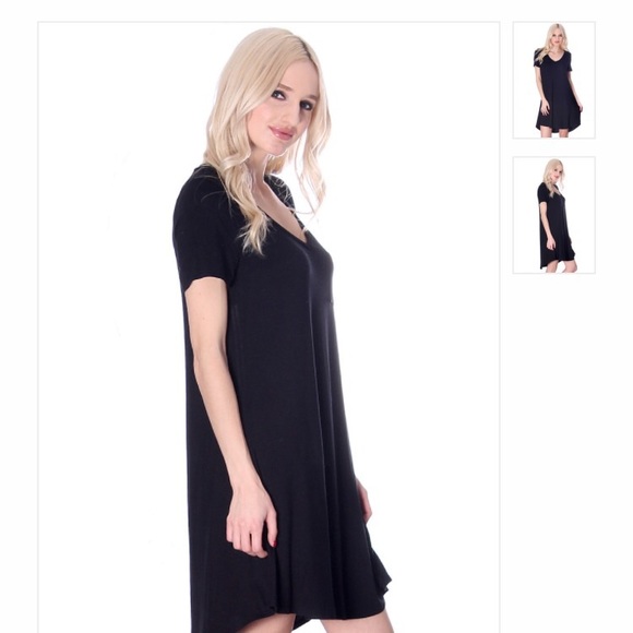 Last chance sale! navy scoop neck dress - Picture 3 of 3