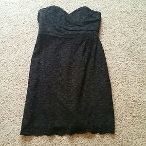 Black lace cocktail dress