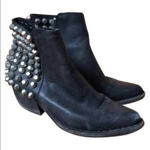 Jeffery Campbell Leather Studded Boots