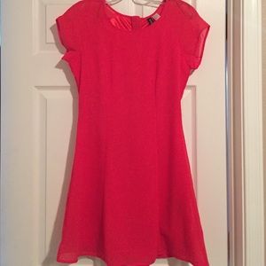 💥Red fit and flare dress