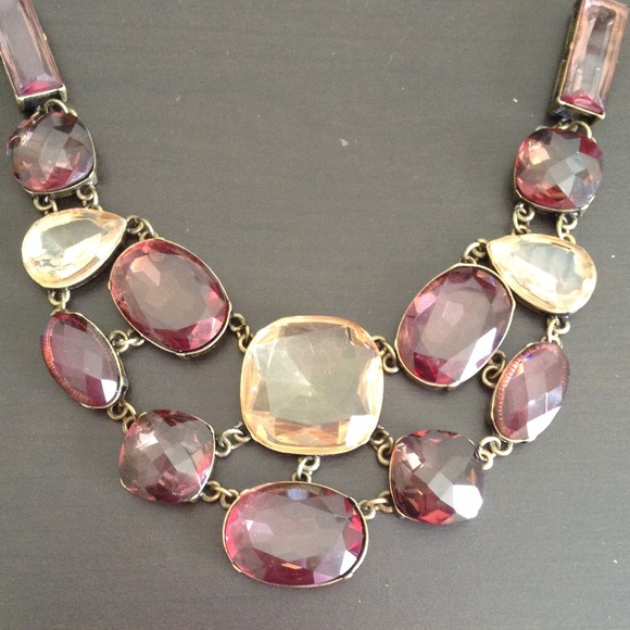 LOFT Purple Statement Necklace