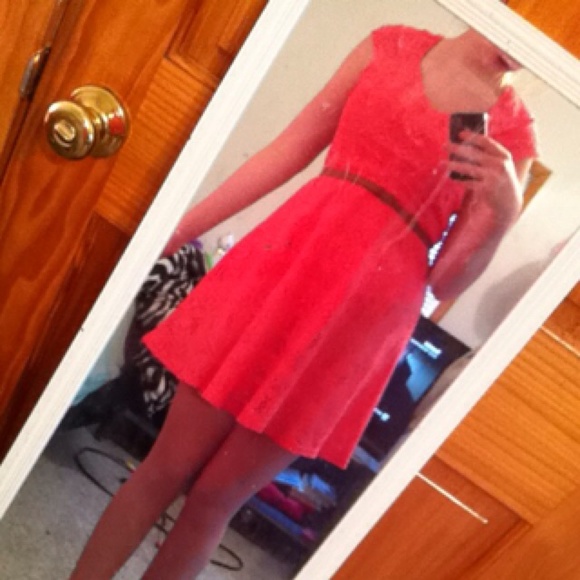 Peach dress