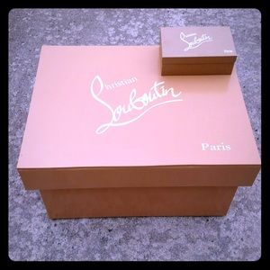 Louboutin Costum made shoe boxes/ shoe closet