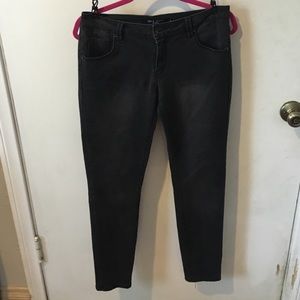 Dark gray skinny jeans