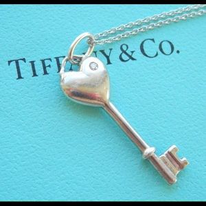 Tiffany & Co. Heart Key Necklace with Diamond