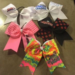 5 competition cheer bows(bundle)
