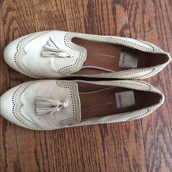 Dolce Vita Cream Tassel Loafers