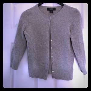100% Cashmere 3/4 sleeve cardigan