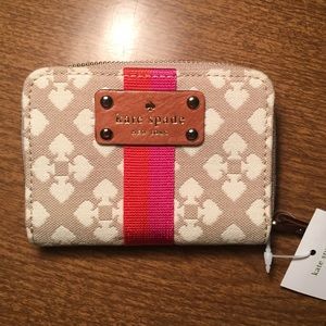 ✨NWT✨ Kate Spade beige stucco mini neda wallet