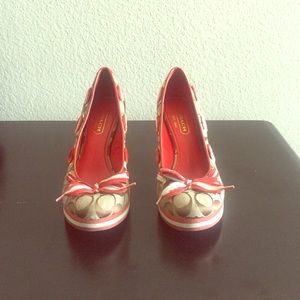 COACH Tena Wedge Shoes