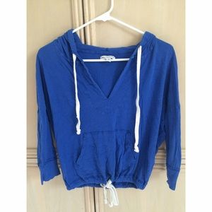 Hooded Royal Blue top!!