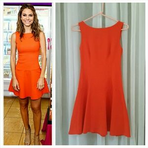 NEW Zara Orange Fit and Flare Dress  XS