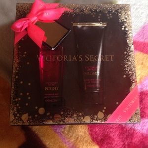 Victoria's Secret perfume and lotion.