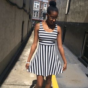 Striped Skater Dress