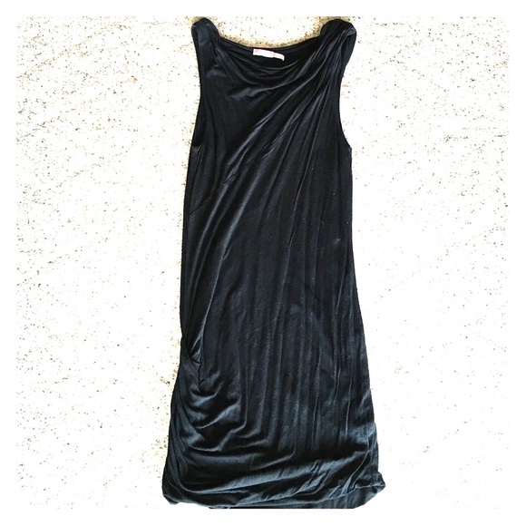 Juicy Couture Black draped knit dress