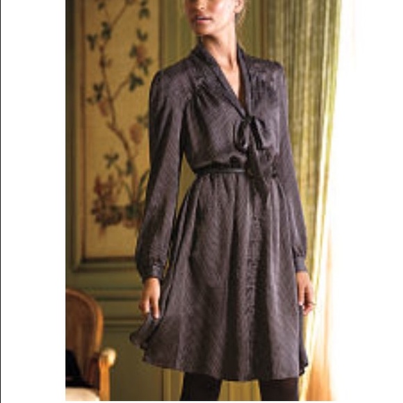 NWOT - Long Sleeve black polka dot dress.