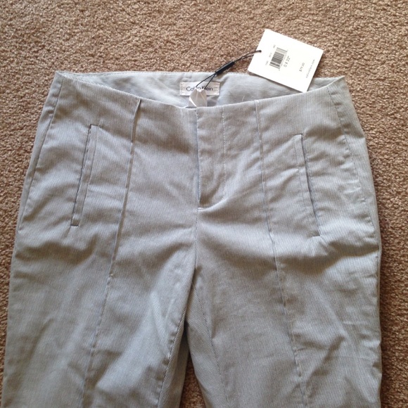 Blue & white pin stripe summer slacks