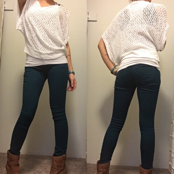 Dark Teal Skinny Jeans