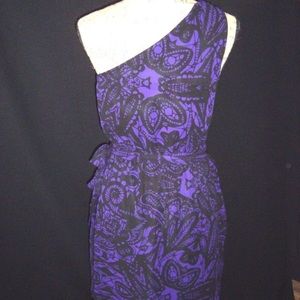 Express one-shoulder cocktail dress