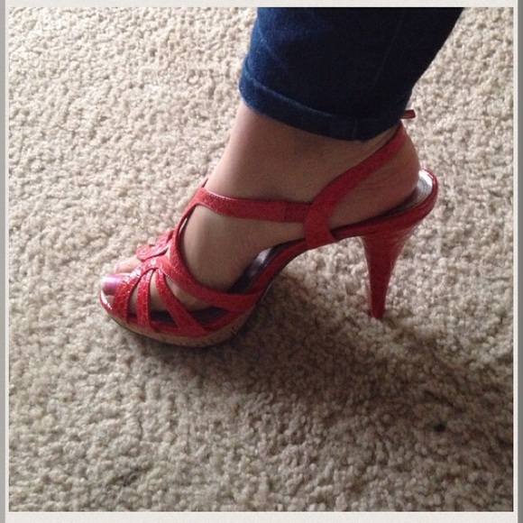 Burnt orange 5 inch heel