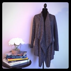 Drapey Silver/Black Shimmer Cardigan