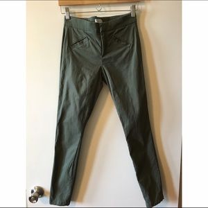Gap Army Green Ultra Skinny Stretch Ankle Chinos