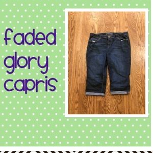 Jean Capris by Faded Glory