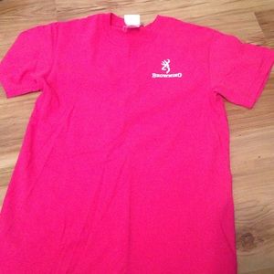 Browning pink tee