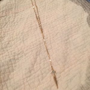 Stella & Dot Gold Bianca Lariat 2 in 1 pendant