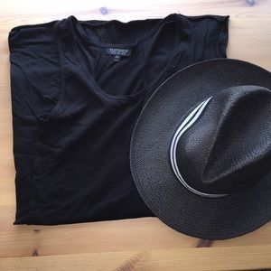 Top shop black racerback maxi dress.