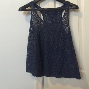 Blue sparkle tank