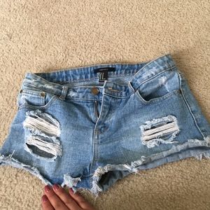 Forever 21 jean shorts, slightly high waisted