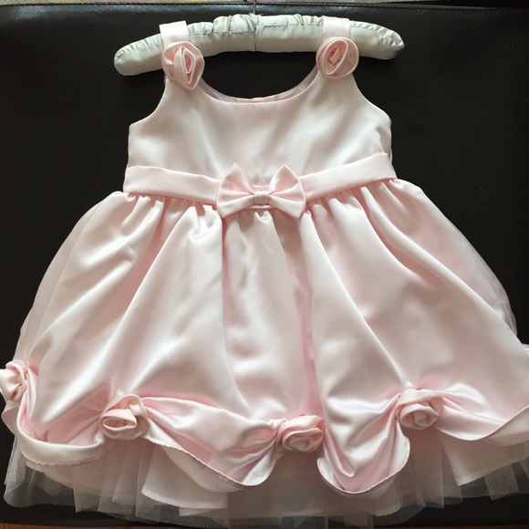 NWOT 18 months baby girl pink party dress