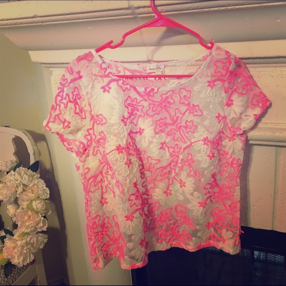 Anthropologie Mesh Blouse