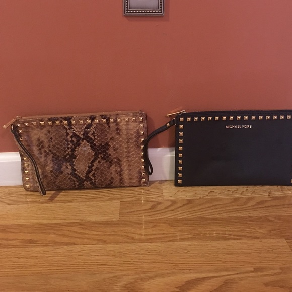 2 Micheal Kors clutch bags