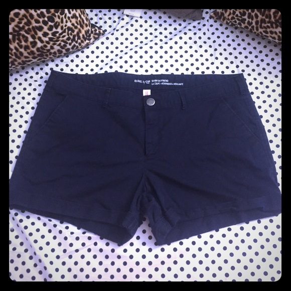 GAP Skinny Boyfriend Blue Khaki Shorts