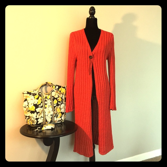 Escada Sport Orange Sweater/Duster