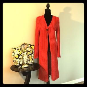 Escada Sport Orange Sweater/Duster