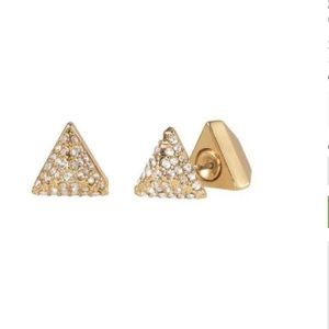Stella & Dot Deja Vu Double Sided Studs Gold