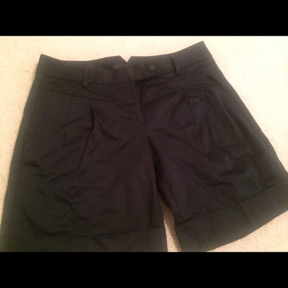 Black trouser shorts