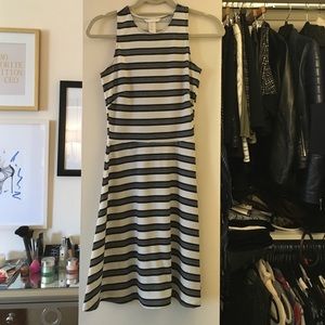 Striped swing dress