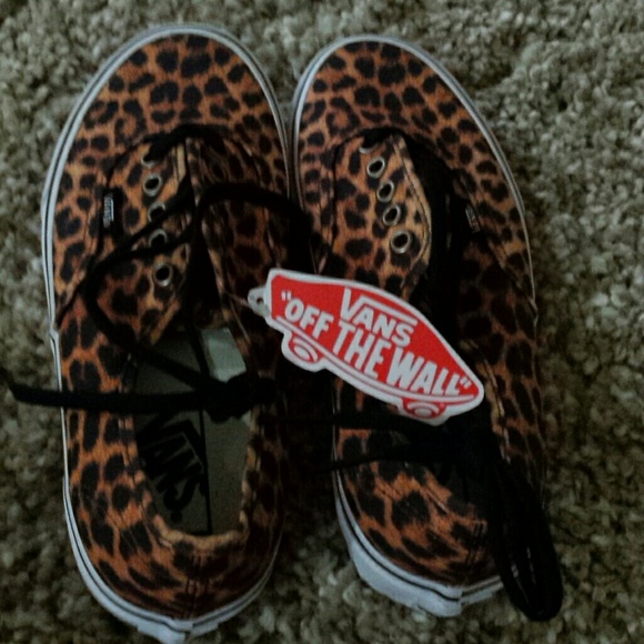 Vans leopard shoes